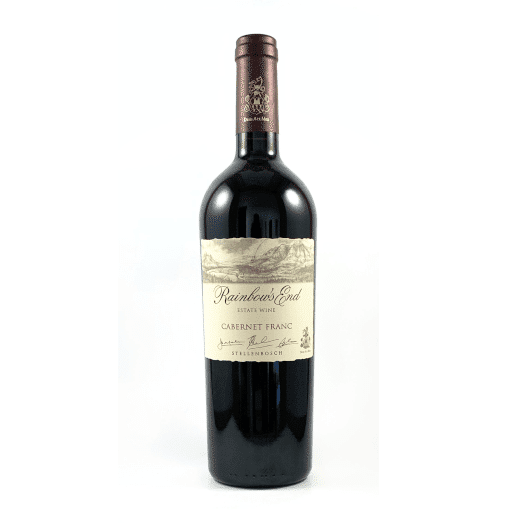 Rainbow’s End Cabernet Franc Bottle 2022-2024 Showing Dark Purple Colour, Juicy Fruit Core And Smooth Balanced Tannins