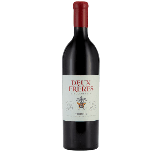 Deux Frères Tribute Red Wine Bottle From Stellenbosch.
