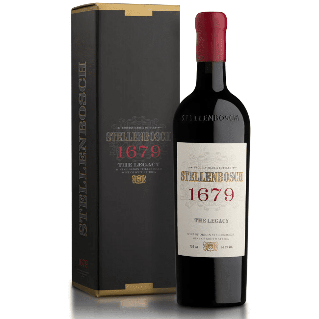 Stellenbosch 1679 The Legacy Wine Bottle With Elegant Packaging.