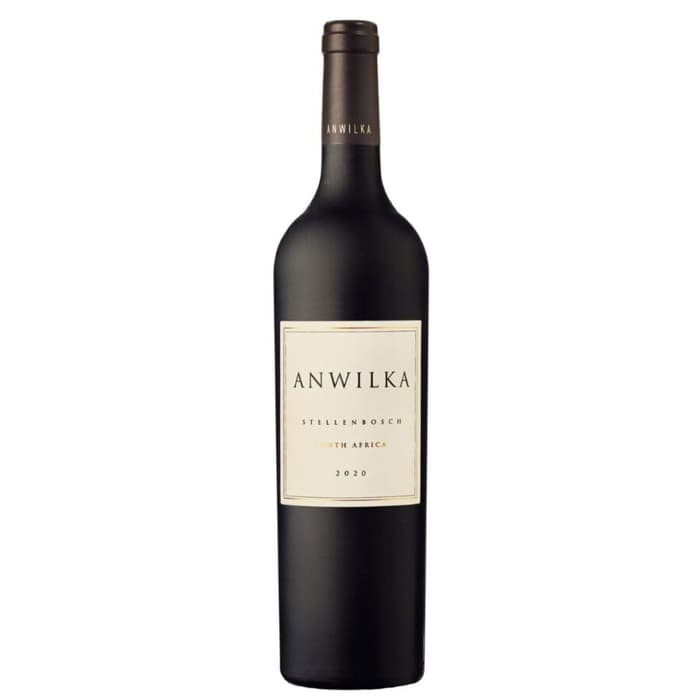 Anwilka Stellenbosch 2020 South African red wine bottle.