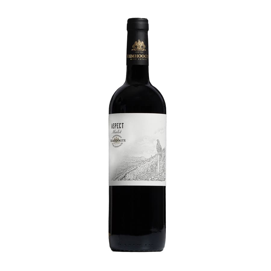 Remhoogte Aspect Merlot 2020 Bottle Showing Deep Ruby Colour With Structured Merlot Styling From Stellenbosch
