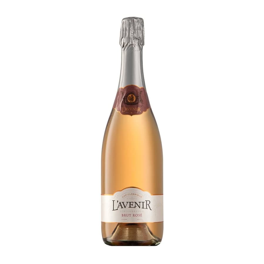 L'Avenir Brut Rosé Sparkling Wine From Stellenbosch, South Africa.