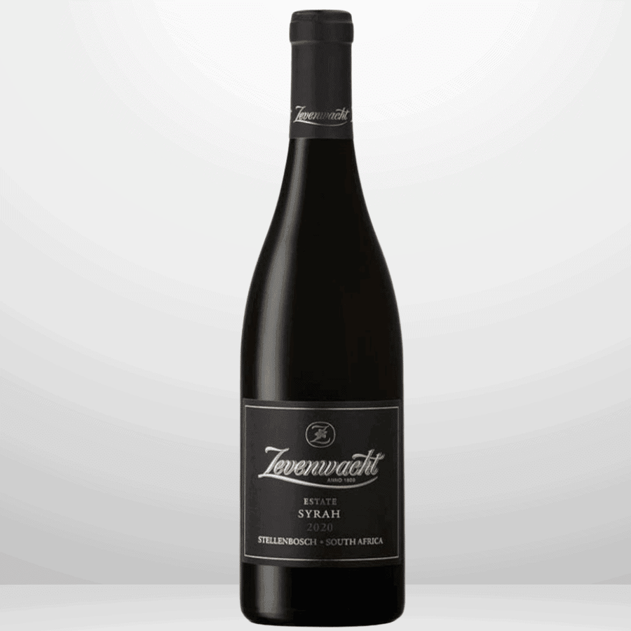 Zevenwacht Syrah 2020-2022 Bottle Highlighting Savoury Spice And Floral Perfume Character