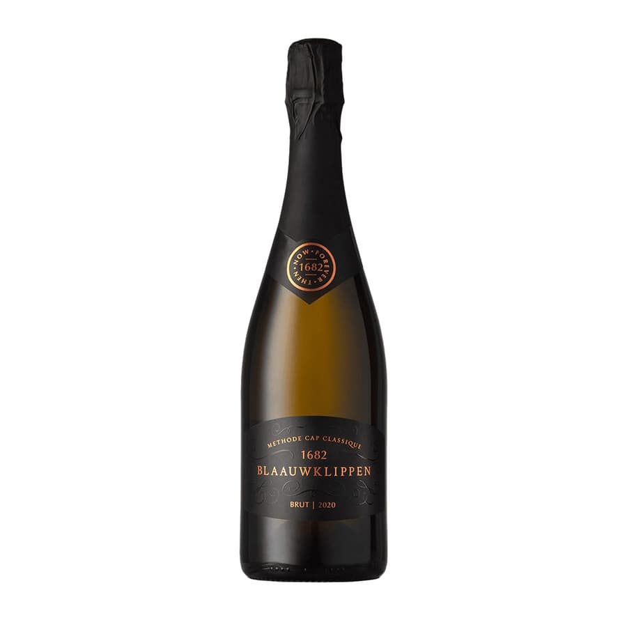 Blaauwklippen 1682 Brut Sparkling Wine From Stellenbosch, South Africa.