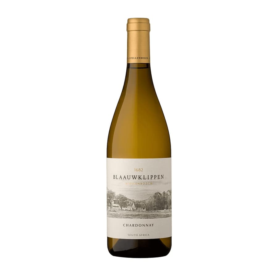 Blaauwklippen Chardonnay From Stellenbosch, South Africa, Elegant White Wine.
