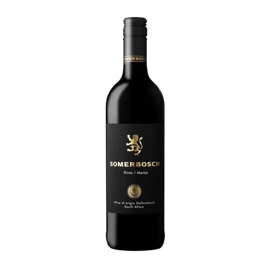 Somerbosch Shiraz/Merlot Wine Bottle From Stellenbosch, South Africa.