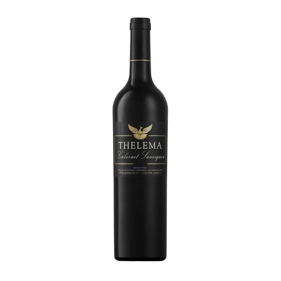 Thelema Cabernet Sauvignon 2019 Estate Wine Bottle From Stellenbosch, South Africa.