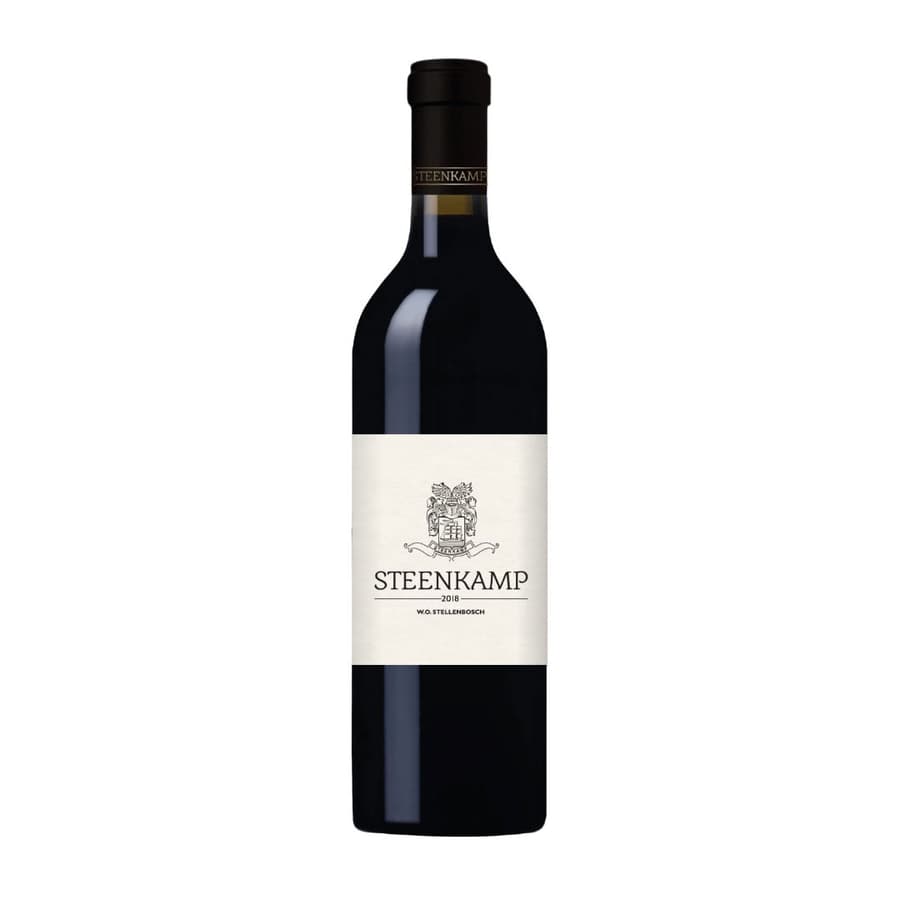 Groenland Steenkamp Cabernet Sauvignon Merlot 2018-2019 Red Wine Bottle With Full-Bodied Stellenbosch Blend Profile
