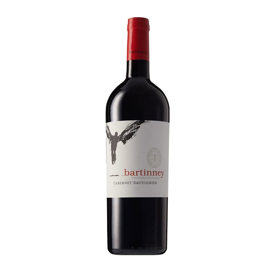 Bartinney Cabernet Sauvignon From Stellenbosch, Showcasing Its Elegant Label Design.