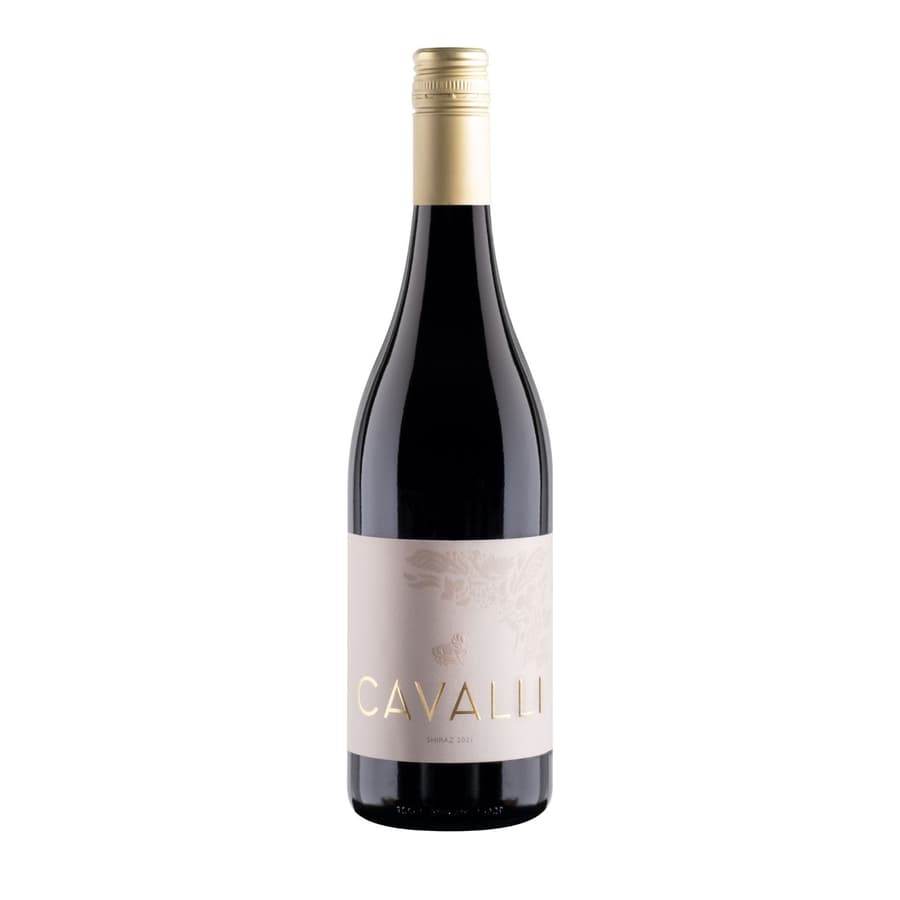 Cavalli Shiraz 2021-2024 Bottle Showing Warm Spice, Dark Fruit Intensity And A Smooth Lingering Finish.