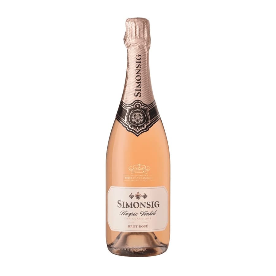 Sparkling Simonsig Kaapse Vonkel Brut Rosé, A Premium South African Wine.