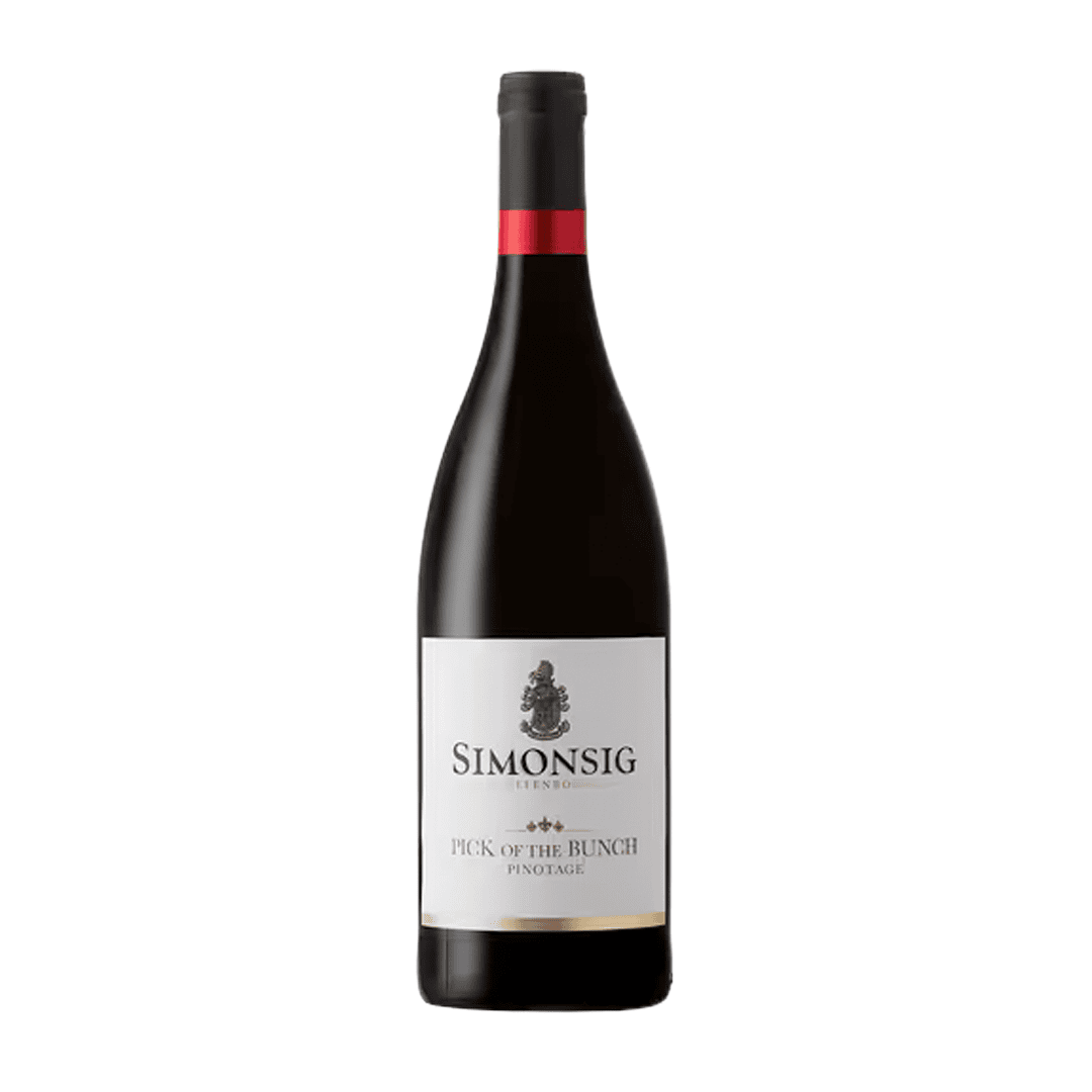 &Quot;Simonsig Pick Of The Bunch Pinotage Bottle Showcasing Stellenbosch Wine.&Quot;