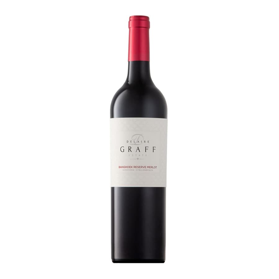 Banghoek Reserve Merlot From Delaire Graff Estate, Showcasing Stellenbosch Wine Excellence.
