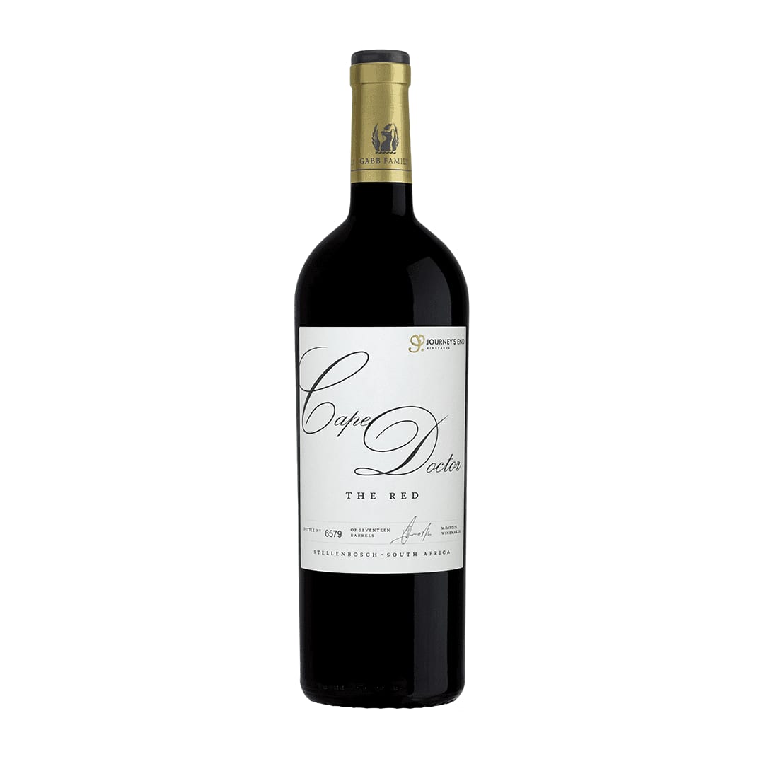 Cape Doctor Red Wine Bottle From Stellenbosch, South Africa.