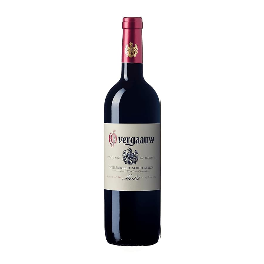 Overgaauw Estate Reserve Merlot 2022-2023 Bottle With Hints Of Black Cherry Fruit, Cocoa Powder And Elegant Spicy Oak Notes