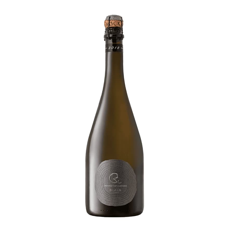 Quoin Rock Black Series Cap Classique 2018 Gold-Winning Cap Classique Bottle Displaying Green Apple Freshness And Refined Complexity