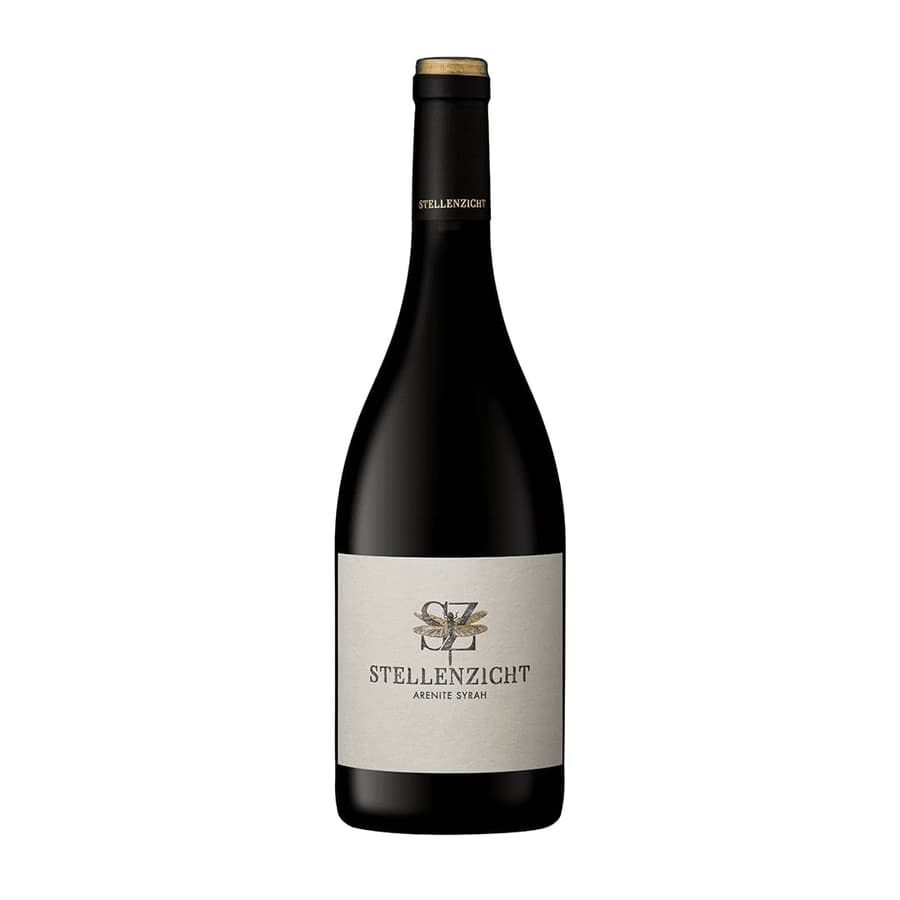 Stellenzicht Arenite Syrah Bottle Showcasing Premium Stellenbosch Wine.