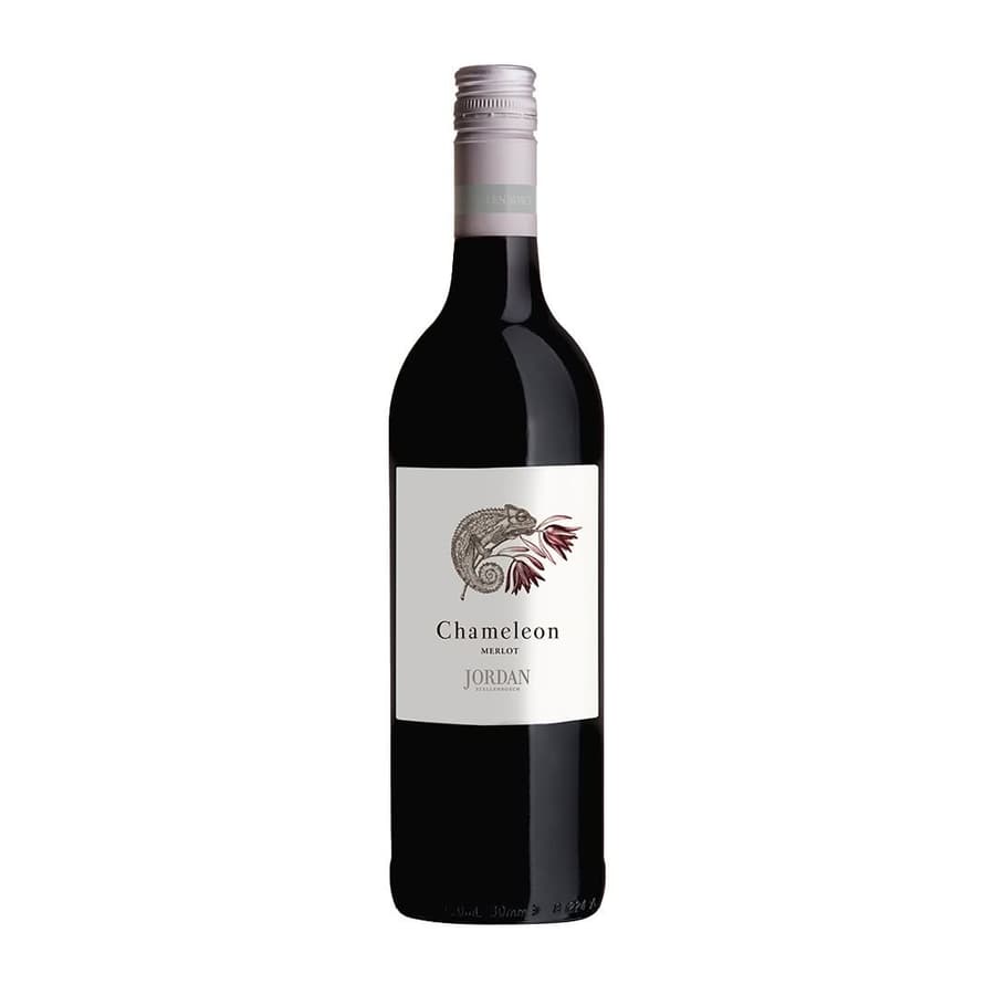 Chameleon Merlot From Jordan, Showcasing Stellenbosch Elegance.
