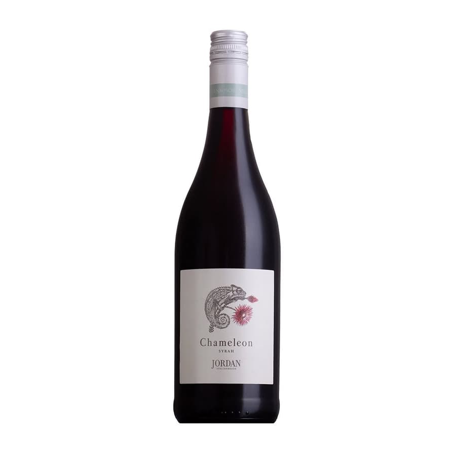 Chameleon Syrah From Jordan, Showcasing Stellenbosch Wine Elegance.