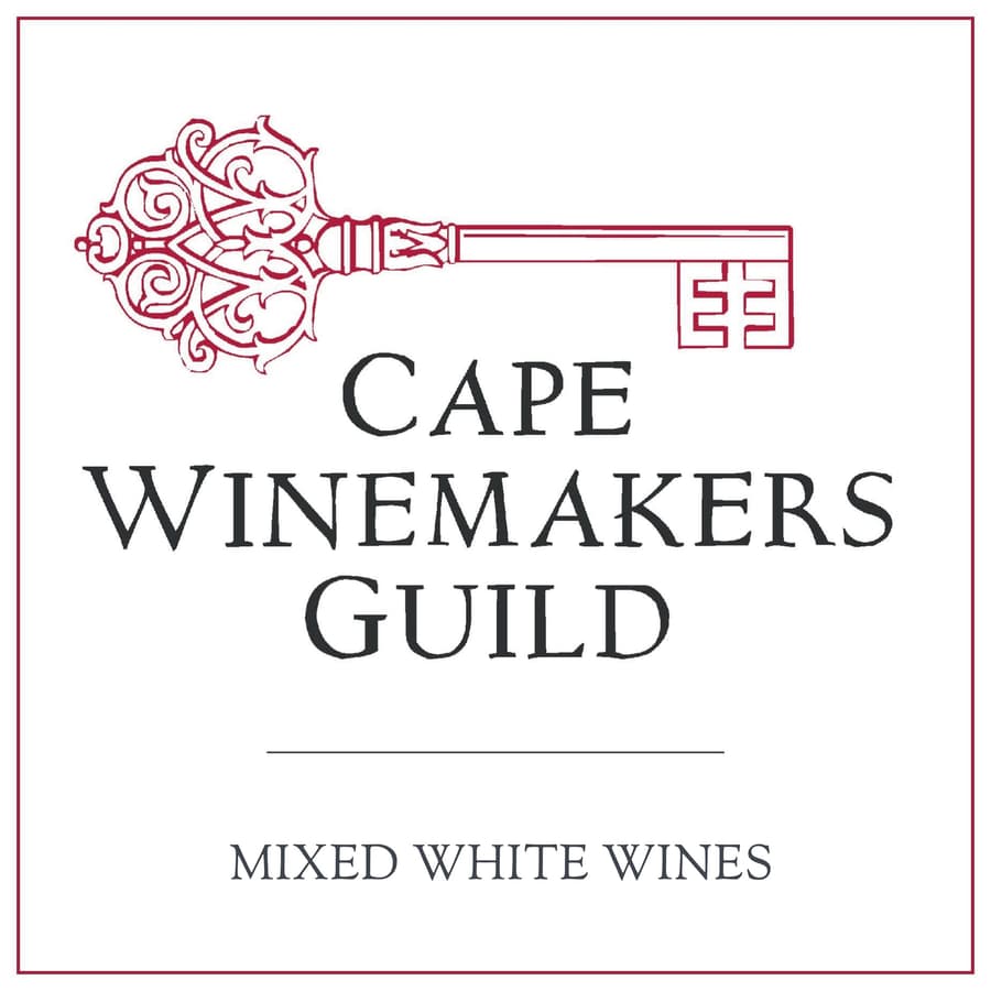 Cape Winemakers Guild Logo Representing Mixed White Wines From Stellenbosch.