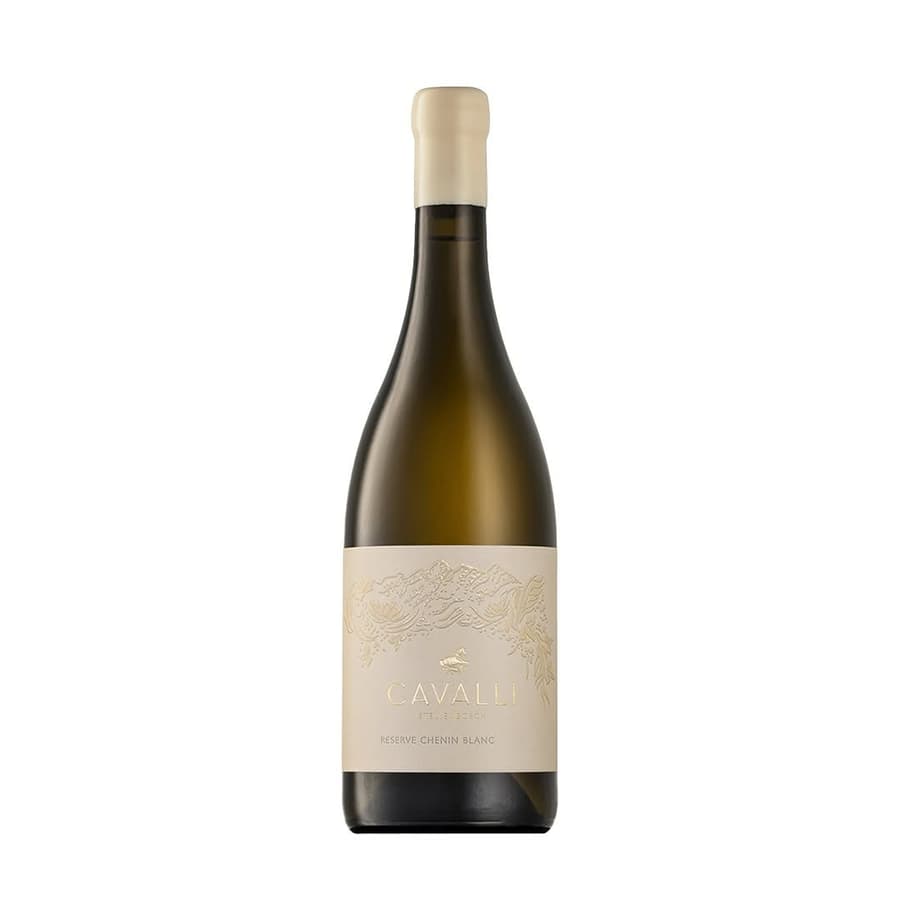 Bottle Of Cavalli Chenin Blanc 2025 With Pineapple Notes, Soft Vanilla And Bright Citrus Acidity.