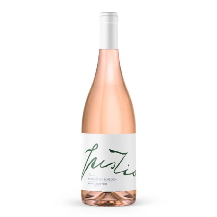 Sangiovese Rosé 2024 From Stellenbosch, Showcasing Elegant Pink Hues.