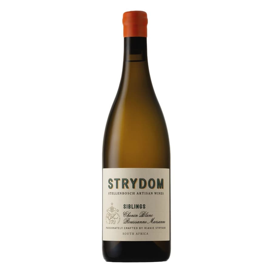 Strydom Siblings Chenin Blanc And Viognier, White Blend 2024, From Stellenbosch, South Africa.