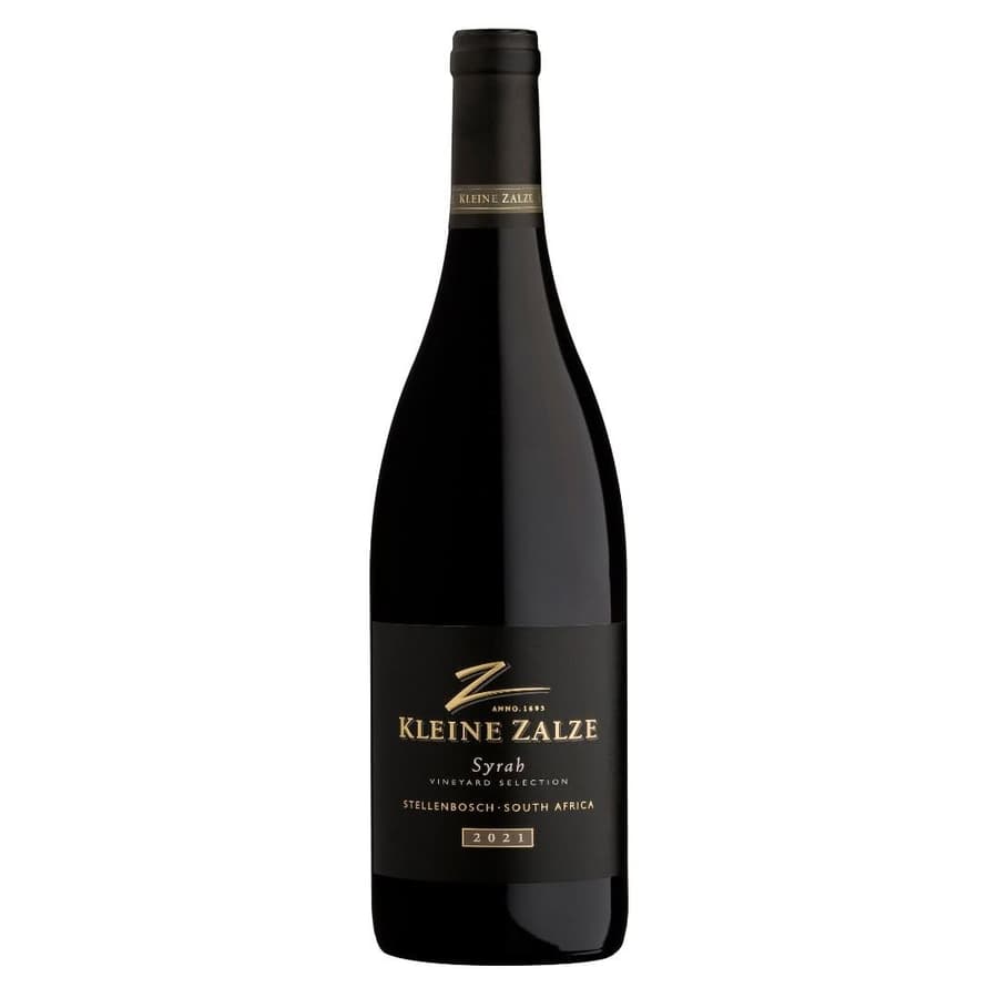 Kleine Zalze Vineyard Selection Syrah 2021-2022 Stellenbosch Syrah With Integrated Oak And Lingering Pepper Finish