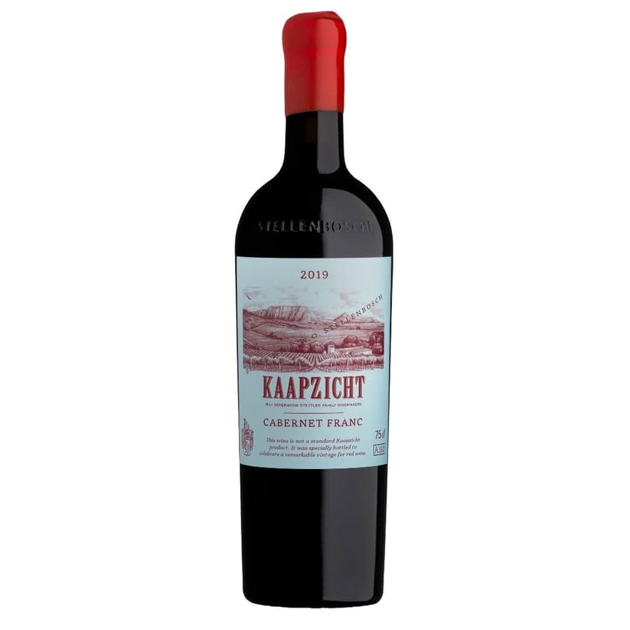 Kaapzicht Cabernet Franc 2019-2021 Cabernet Franc Wine Bottle From Stellenbosch With Blackcurrant, Fynbos And Integrated Oak Character