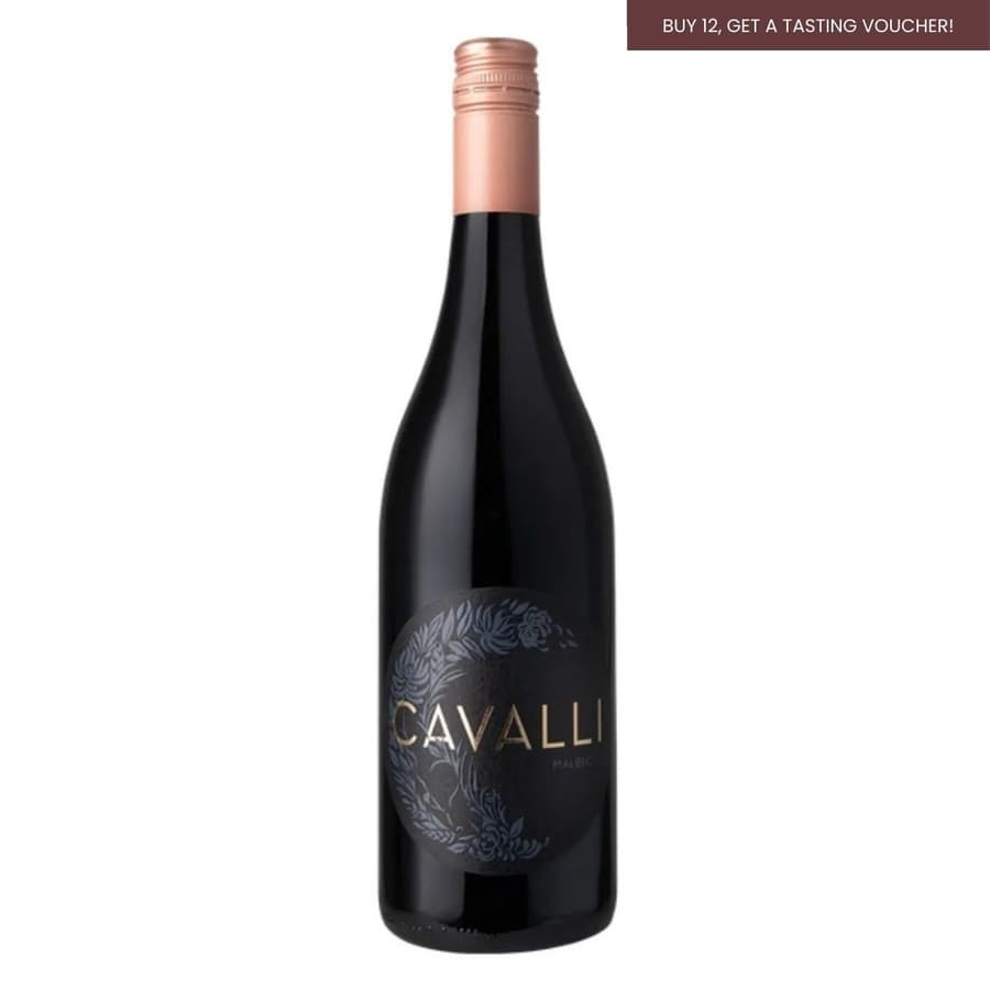 Cavalli Malbec 2023 Limited Edition Bottle Showing Black Cherry And Herbal Character