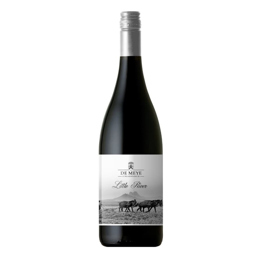 De Meye Little River Stellenbosch Red Blend 2021 Dark Red Wine Bottle.