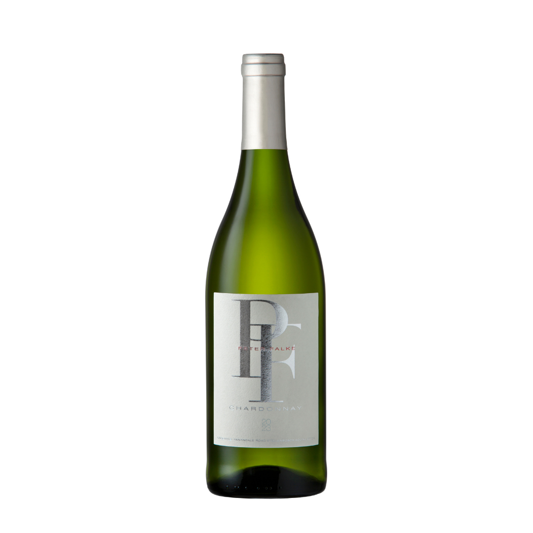 Peter Falke Chardonnay 2023 Wine Bottle With Pf Logo