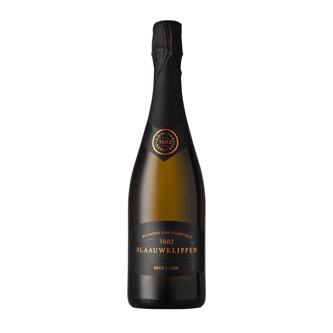 Blaauwklippen 1682 Brut Sparkling Wine From Stellenbosch, South Africa.