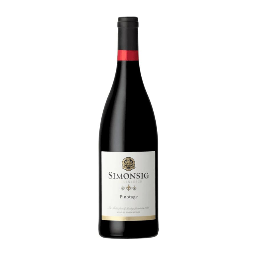 Pinotage from Simonsig, showcasing South African wine excellence.