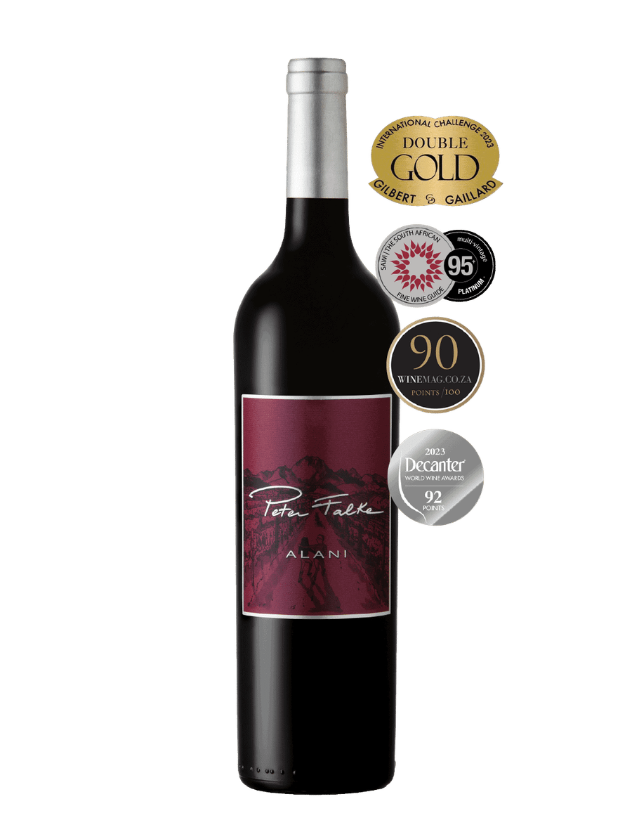 Peter Falke Alani Cabernet Sauvignon with awards, Stellenbosch wine.