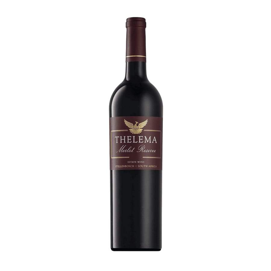Thelema Merlot Reserve 2022 from Thelema Mountain Vineyards premium red wine bottle with refined oak and berry character