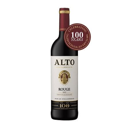 Alto Rouge 2022, A Premium Stellenbosch Wine Celebrating 100 Years Of Winemaking.