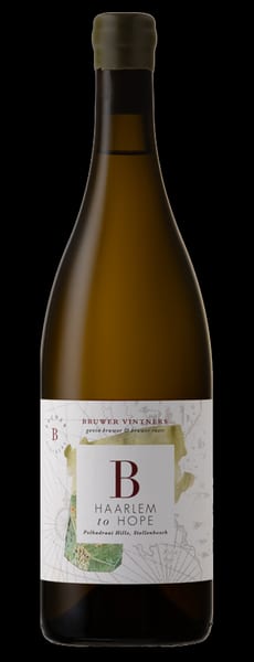 Bruwer Vintners Haarlem To Hope 2023 Premium White Blend From Polkadraai Hills Vineyards.